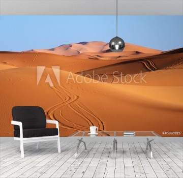 Picture of Morocco Sand dunes of Sahara desert